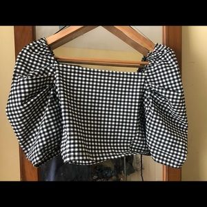 Top shop Chic Peplum crop top